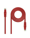 CABLE RED LATIGUILLO RJ45 CAT.6A LSZH UTP AWG24· 0.30M ROJO NANOCABLE