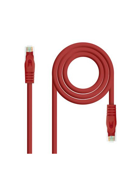 CABLE RED LATIGUILLO RJ45 CAT.6A LSZH UTP AWG24· 0.30M ROJO NANOCABLE
