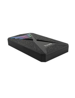 CAJA EXTERNA 2.5' SATA TOOQ USB 3.0  3.1 LEDS RGB