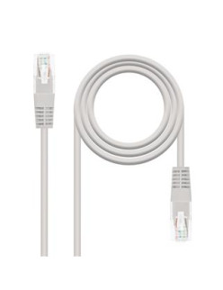 CABLE RED LATIGUILLO RJ45 CAT.6 UTP AWG24·1M GRIS NANOCABLE
