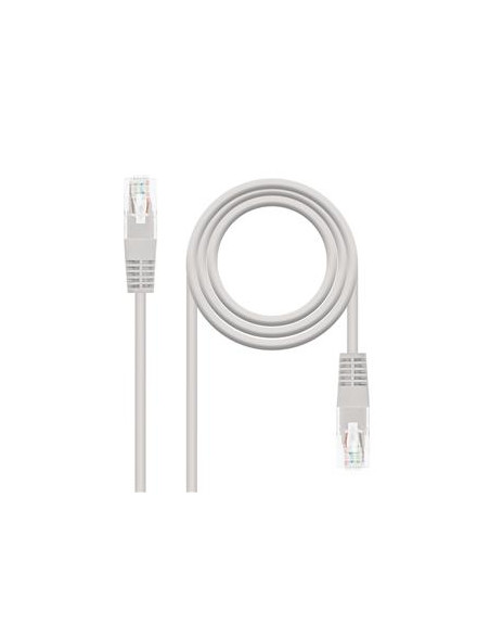 CABLE RED LATIGUILLO RJ45 CAT.6 UTP AWG24·1M GRIS NANOCABLE