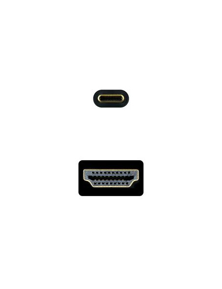 CABLE CONVERSOR USB-C/M A HDMI/M 4K@30HZ 1.8M NEGRO NANOCABLE
