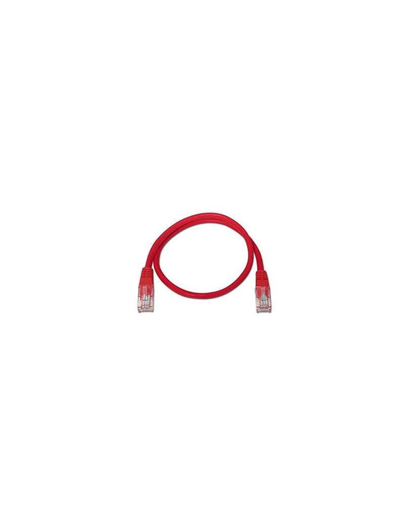 CABLE RED LATIGUILLO RJ45 CAT.6 UTP AWG24·1M ROJO NANOCABLE