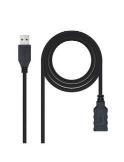 CABLE USB 3.0· TIPO A/M-A/H 1M NEGRO NANOCABLE