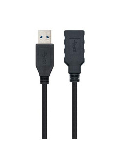 CABLE USB 3.0· TIPO A/M-A/H 1M NEGRO NANOCABLE