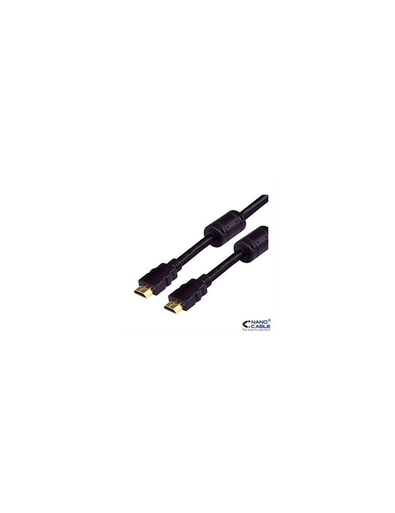 CABLE HDMI V1.4 ALTA VELOCIDAD/HEC FERRITA A/M-A/M 10M NANOCABLE