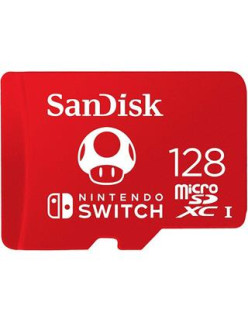 MEMORIA MICRO SD 128GB SANDISK MICROSDXC UHS-I CARD NINTENDOSWITCH ·Sin imagen