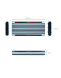 CAJA EXTERNA SSD M.2 TOOQ NGFF/NVMe 'SHINOBI'· USB-A· RGB GRIS