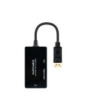 CONVERSOR DP A HDMI/H· DVI/H· VGA/H  0.20M NEGRO NANOCABLE