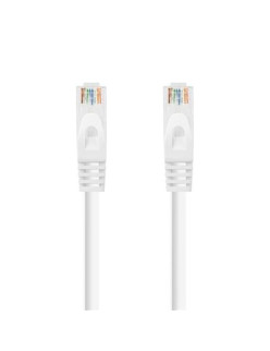 CABLE RED LATIGUILLO RJ45 CAT.6A LSZH UTP AWG24· 1M BLANCO NANOCABLE