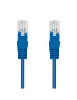 CABLE RED LATIGUILLO RJ45 CAT.6 UTP AWG24· 0.30M AZUL NANOCABLE