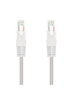 CABLE RED LATIGUILLO RJ45 CAT.6 UTP AWG24· 0.30M BLANCO NANOCABLE