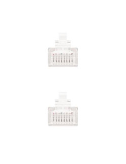 CABLE RED LATIGUILLO RJ45 CAT.6 UTP AWG24· 0.30M BLANCO NANOCABLE