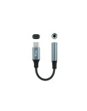 CABLE ADAPTADOR DE USB-C A JACK 3.5· NEGRO/GRIS NANOCABLE
