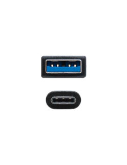 CABLE USB 3.1 GEN2 10GBPS 3A· TIPO C USB-C/M-A/M 2M NEGRO NANOCABLE